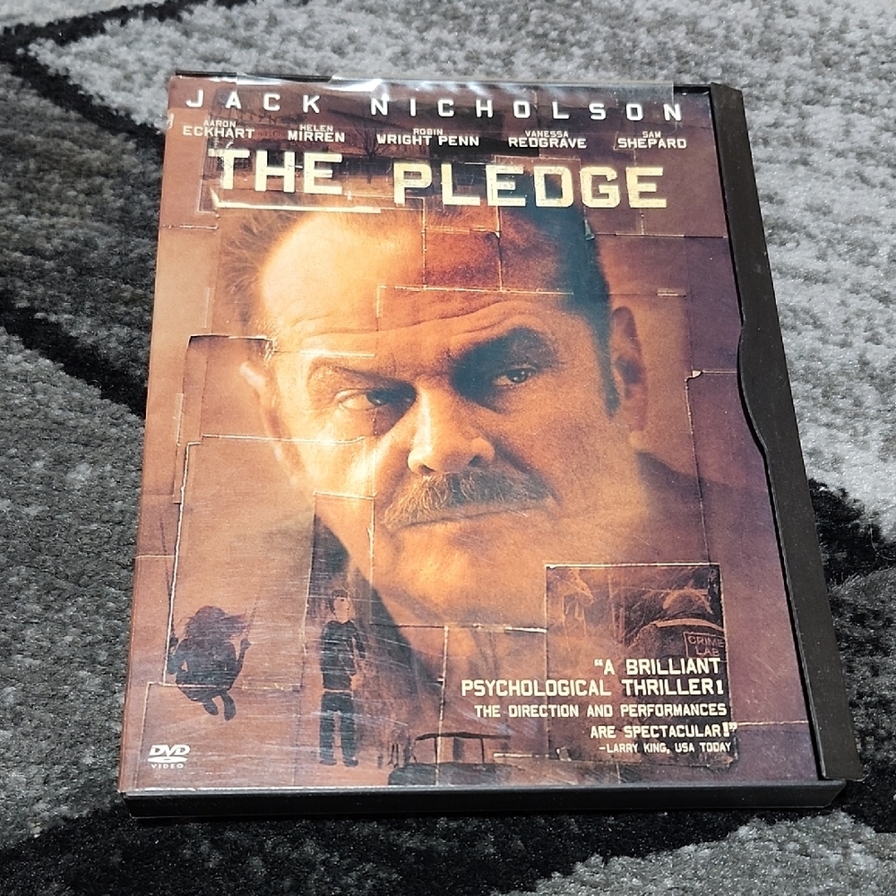 THE PLEDGE DVD JACK NICHOLSON PSYCHOLOGICAL THRILLER 2001